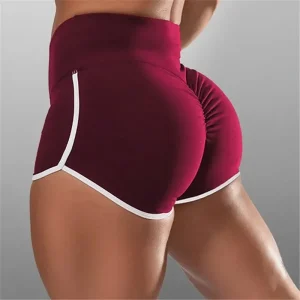 S-2XL High Waist Exercise Sexy Hips Push Up Sportswear Quick-drying Running Shorts For Women