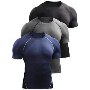 men's sports outdoor quick drying short sleeved tight fitting stretch training t-shirt
