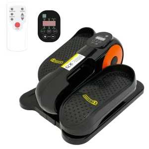 Under-Desk Portable Fully Assembled Quiet 12-Speed Elliptical Machine Leg Exerciser for Seniors and Family