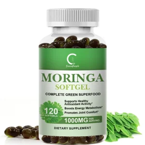 Moringa Capsules Stress Relief and Protect The Heart Energy, Metabolism, & Immune Support