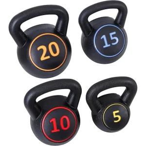 Kettlebell Sets 3/4 Piece for Women Men Home Gym 5/10/15/20 lbs