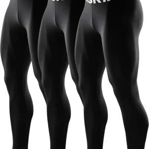 Men's Compression Tights Leggings Sports Baselayer Running and Gym Workout Pants