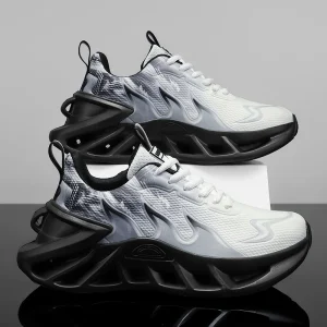 Running shoes for men and women, lightweight mesh, breathable and comfortable, soft tennis shoes for sports.